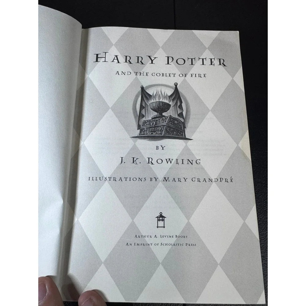 Harry Potter And The Goblet Of Fire J.K. Rowling 2000 First Edition Hardcover